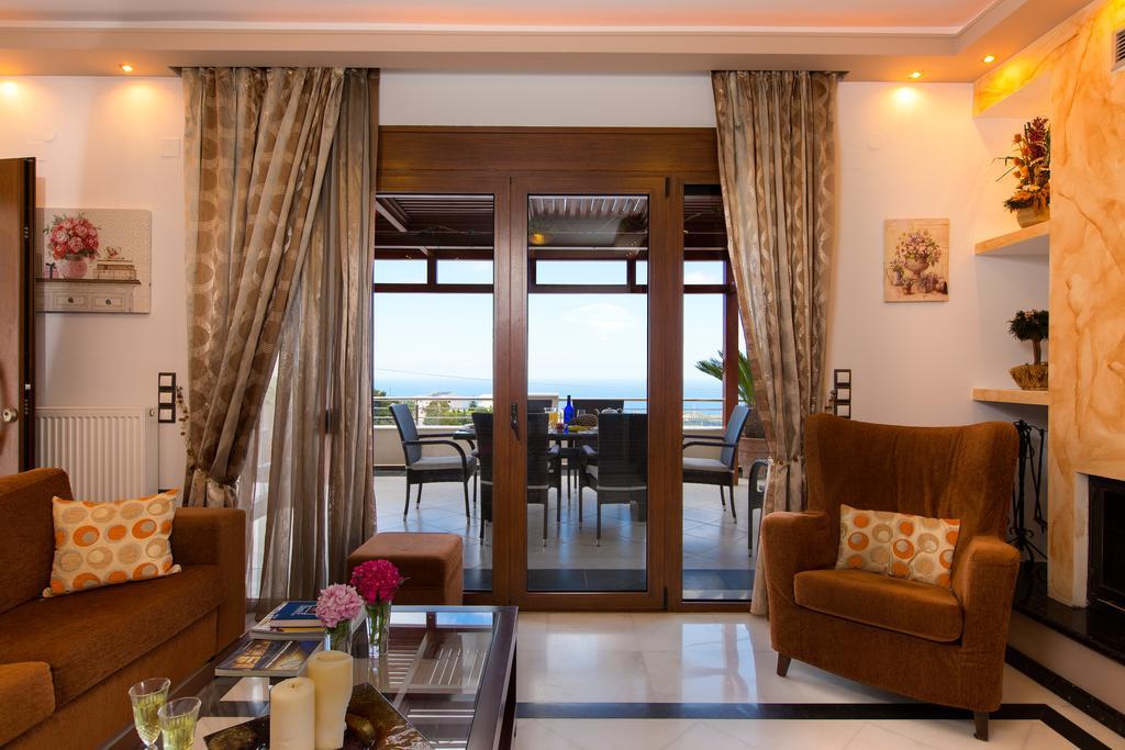 Azure Sea View Villa Rethymno Quarto foto